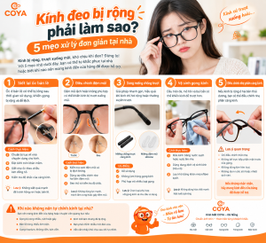 Kính đeo bị rộng phải làm sao 5 mẹo xử lý đơn giản tại nhà | Kính Mắt COYA